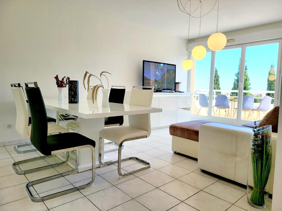 Appart Luxueux 3 Pieces, Piscine, Mer, Terrasse Cannes Buitenkant foto
